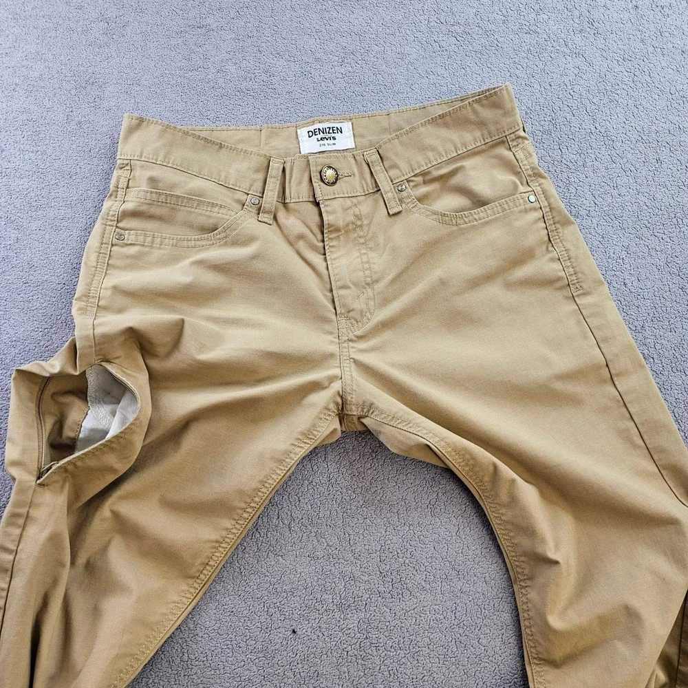 Denizen from Levi's Khaki Pants Mens 30x32 Beige 216 Slim Fit‎ Boho Straight Leg